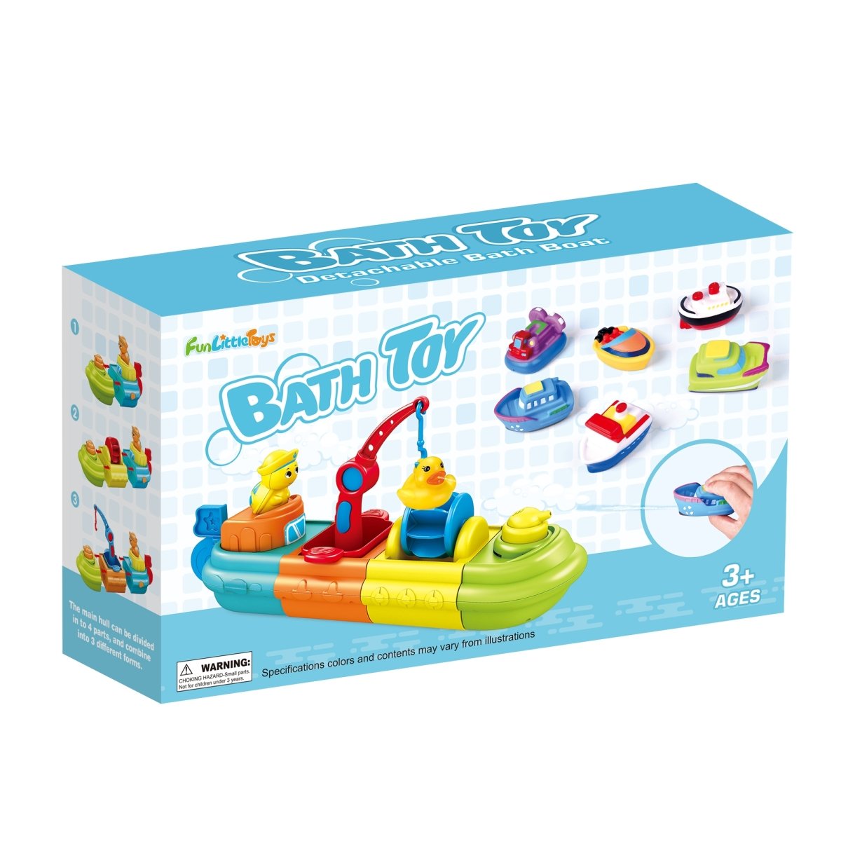 OSIAOIUDOA Baby Bath Toys , Light Up Pool Bathtub Toy Boat with