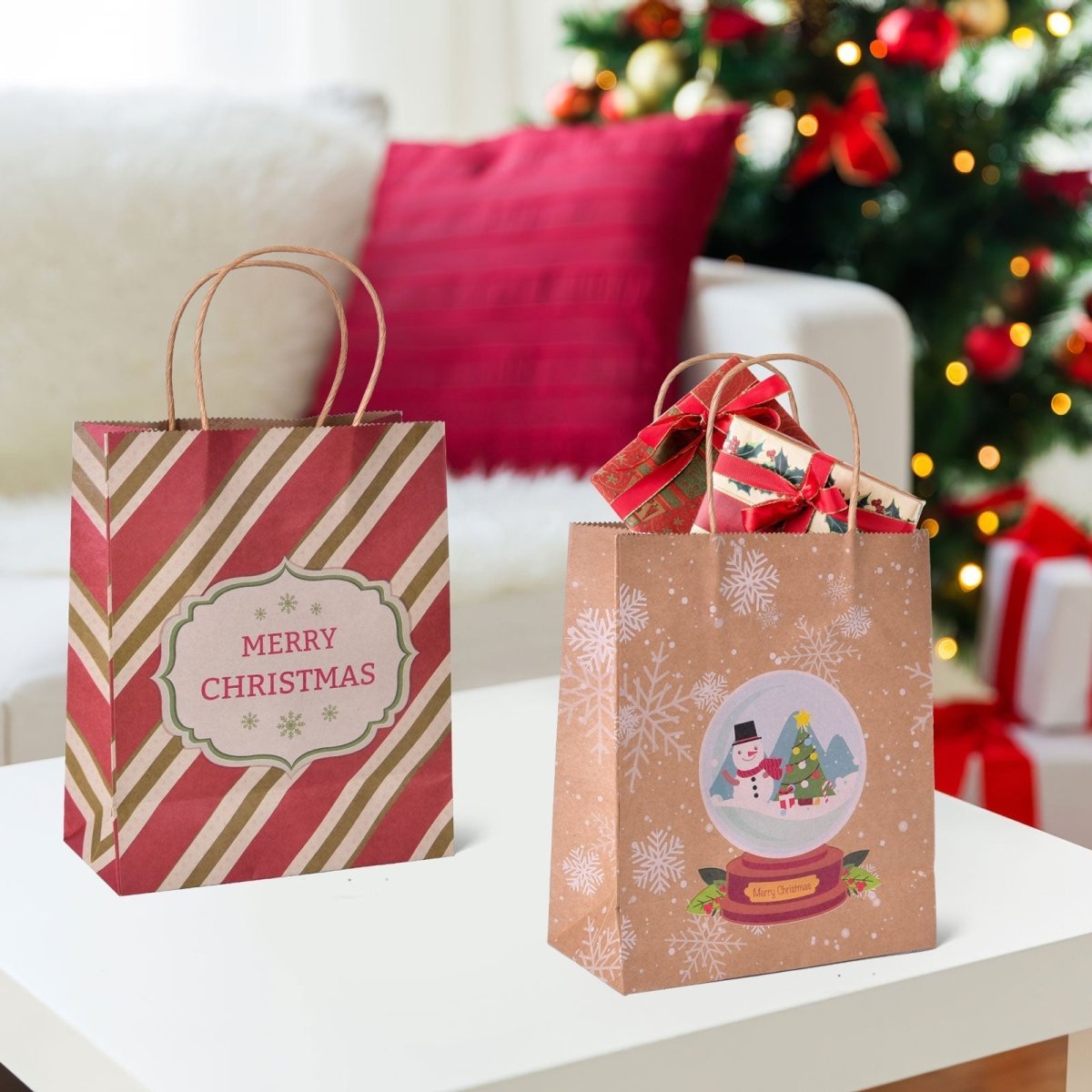 Kraft Brown Gift Bag Christmas Bag Paper Bag - China Kraft Paper Bag,  Packaging Bag | Made-in-China.com