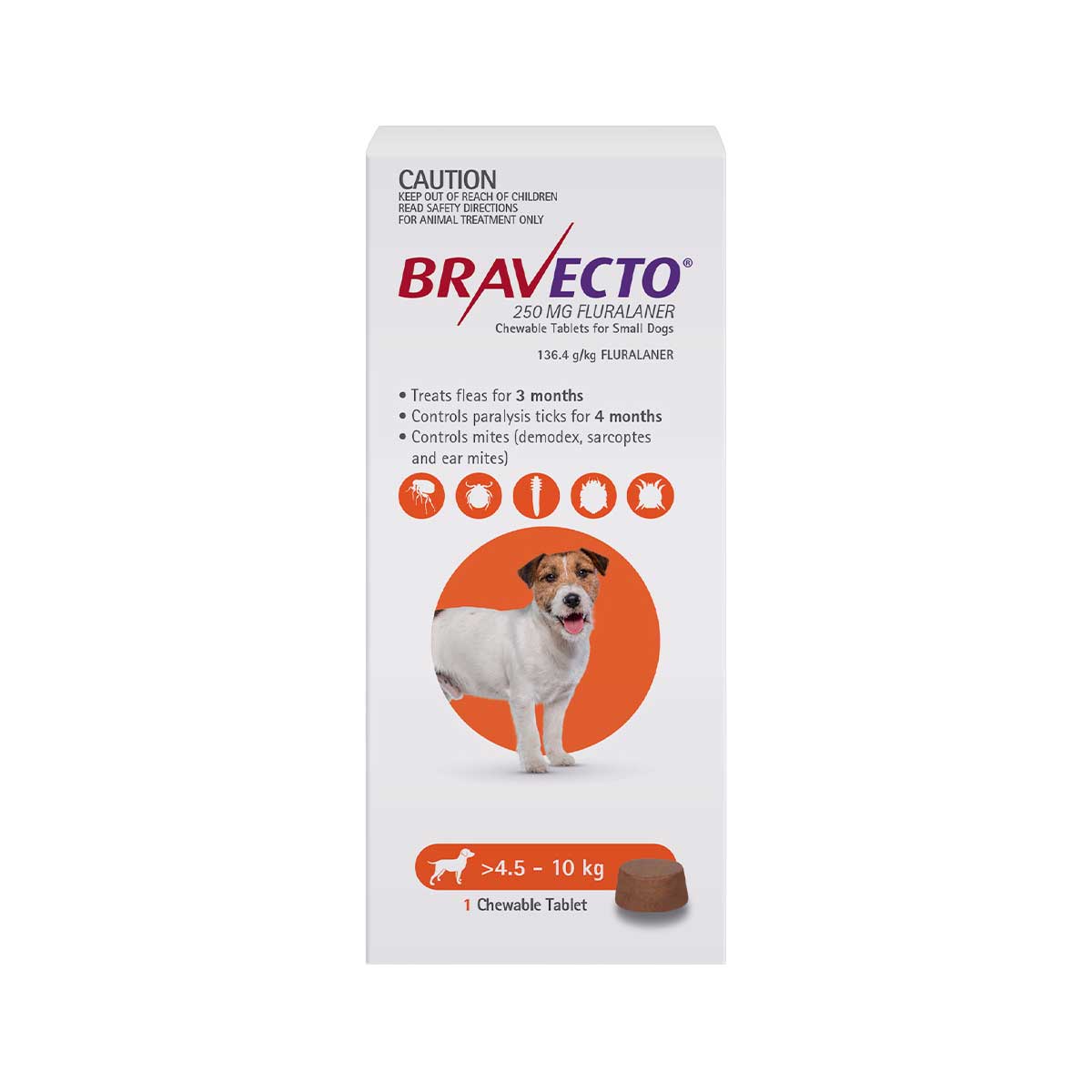 does bravecto treat ear mites in dogs