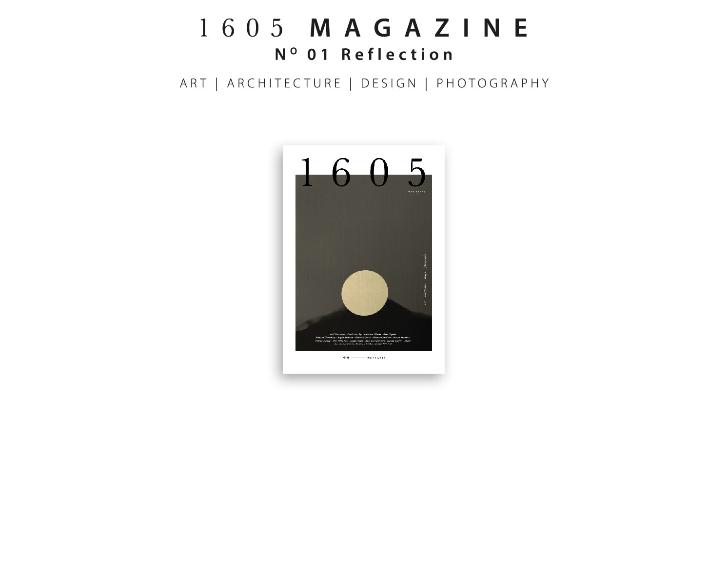 1605 Collective Annual Magazine