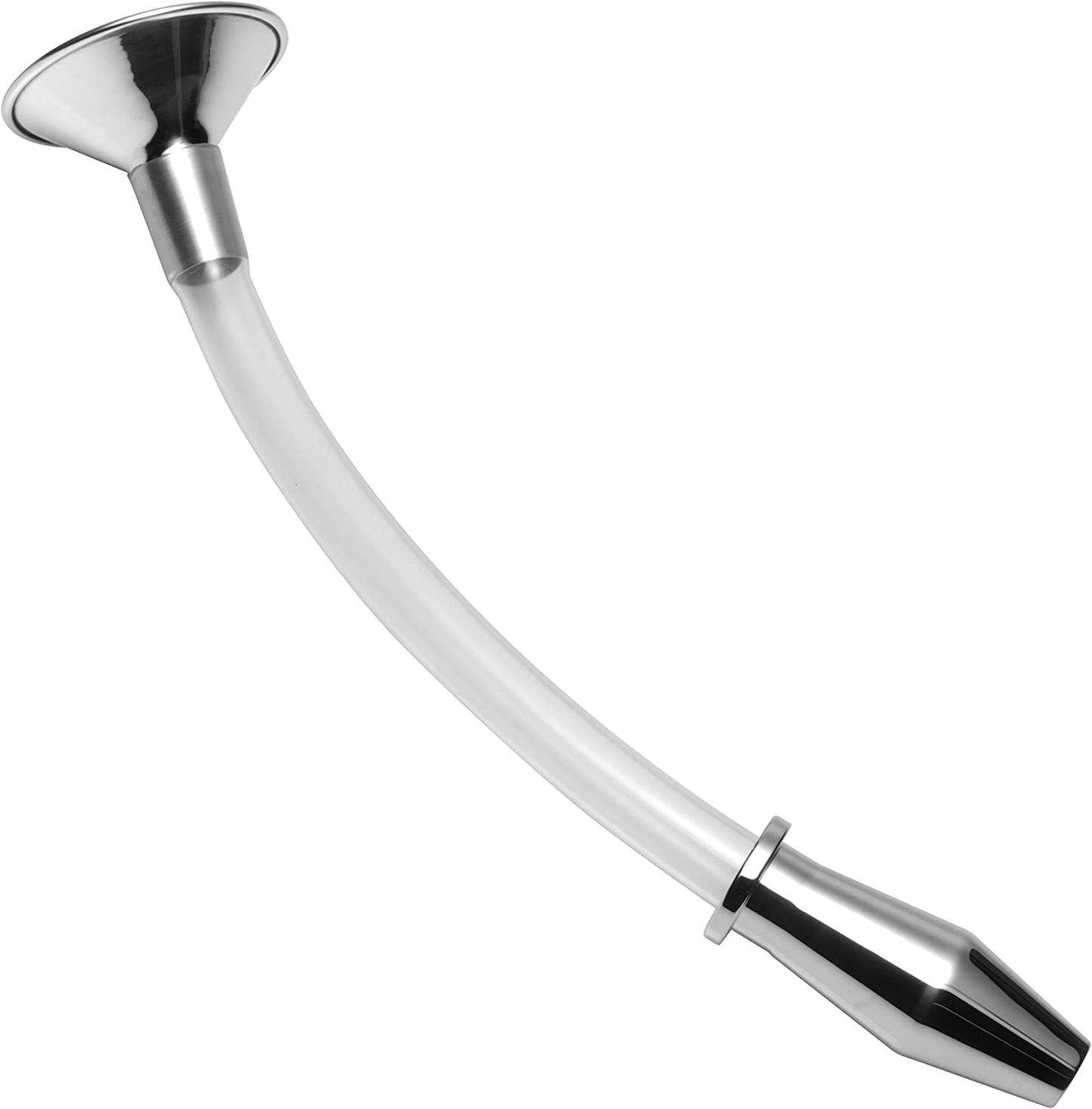 Stainless Steel Ass Funnel With Hollow Anal Plug Monnik Latex