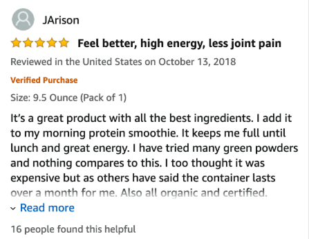 Amazon Review