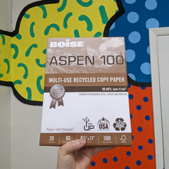 100 percent recycled paper