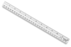 12-Inch Beveled Transparent Ruler - University of Fashion