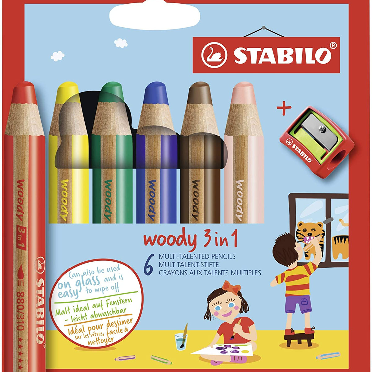 Inwoner tsunami Trots Stabilo Woody Coloring Pencils with Sharpener , — Art Department LLC