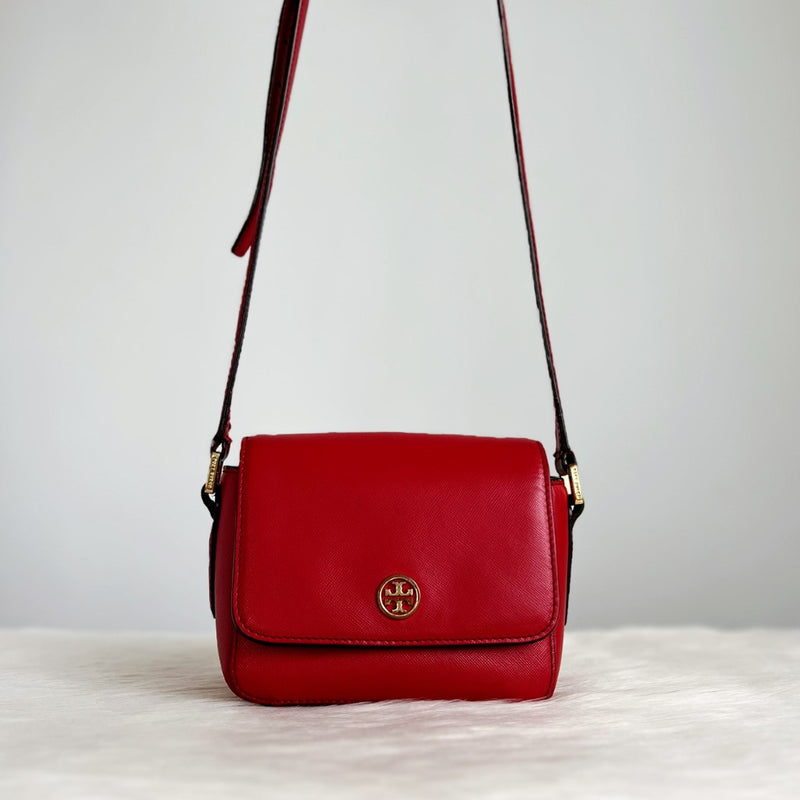 Tory Burch Red Leather Crossbody Small Shoulder Bag – Luxury Trade