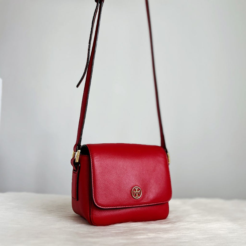 Tory Burch Red Leather Crossbody Small Shoulder Bag – Luxury Trade