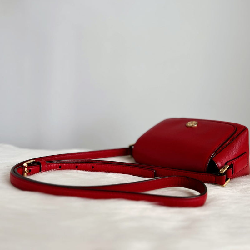 Tory Burch Red Leather Crossbody Small Shoulder Bag – Luxury Trade