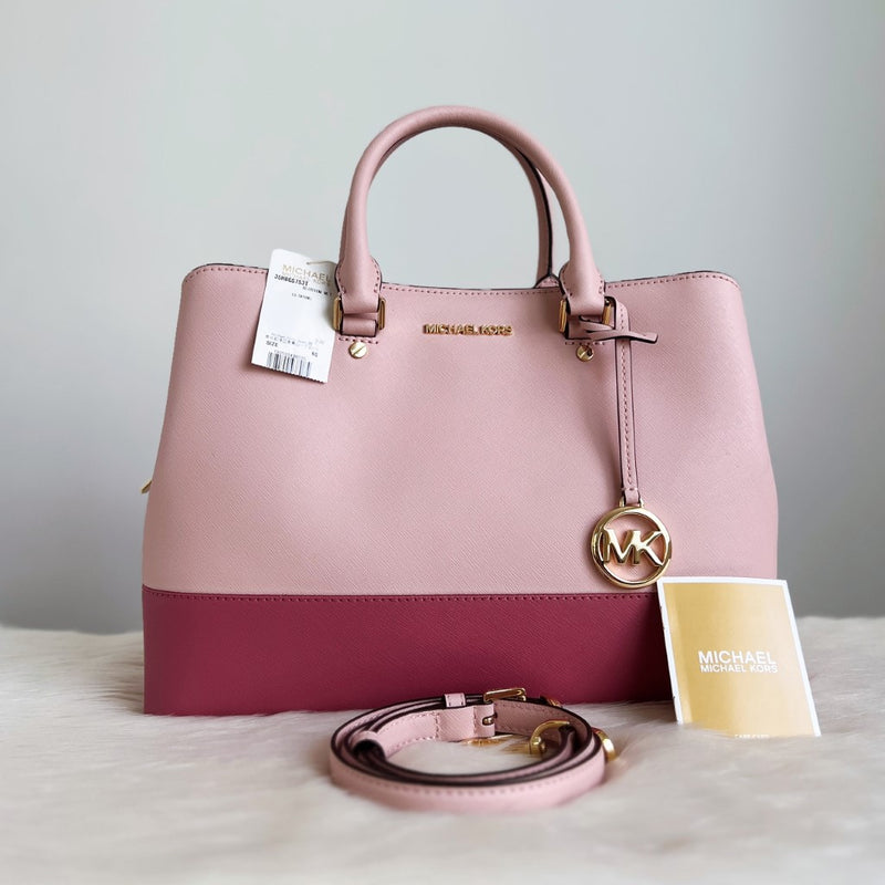 Michael Kors Two Tone Leather 2 Way Shoulder Bag NWT – Luxury Trade