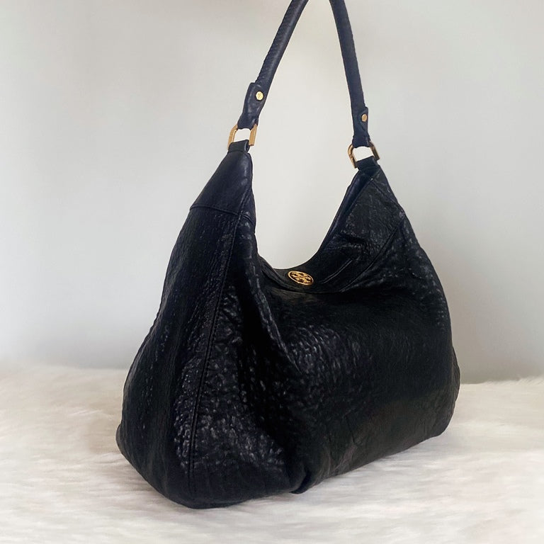 Tory Burch Black Leather Career Shoulder Bag – Luxury Trade