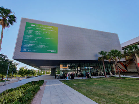 exterior of Tampa Museum of Art, education center entrance