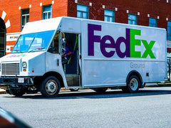 A FedEx truck