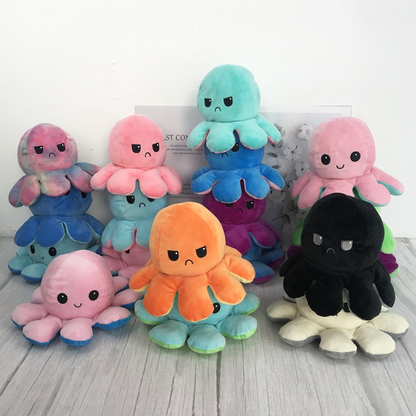 reversible octopus plush