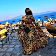 Load image into Gallery viewer, Early Autumn Long Sleeve V-Neck Print Maxi Dress