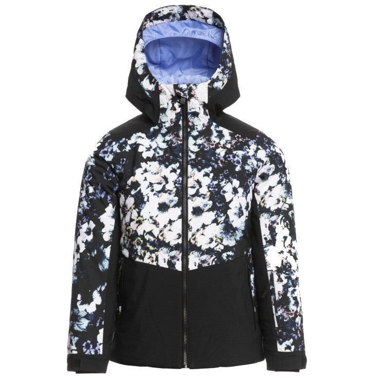 ROXY SILVERWINTER INSULATED SKI/SNOWBOARD JAS (KIDS, GIRLS 8-16) - BLACK BLACK FLOWERS kopen? Bij The Old Boardsports