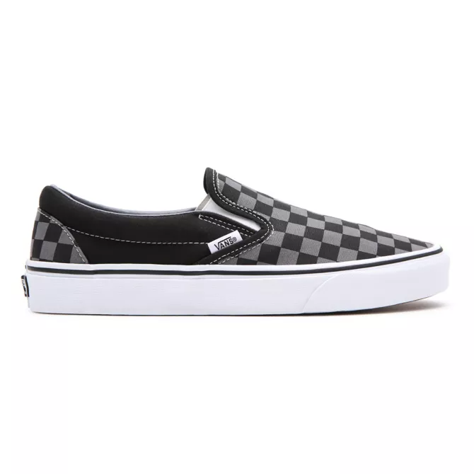 vans checkered black pewter