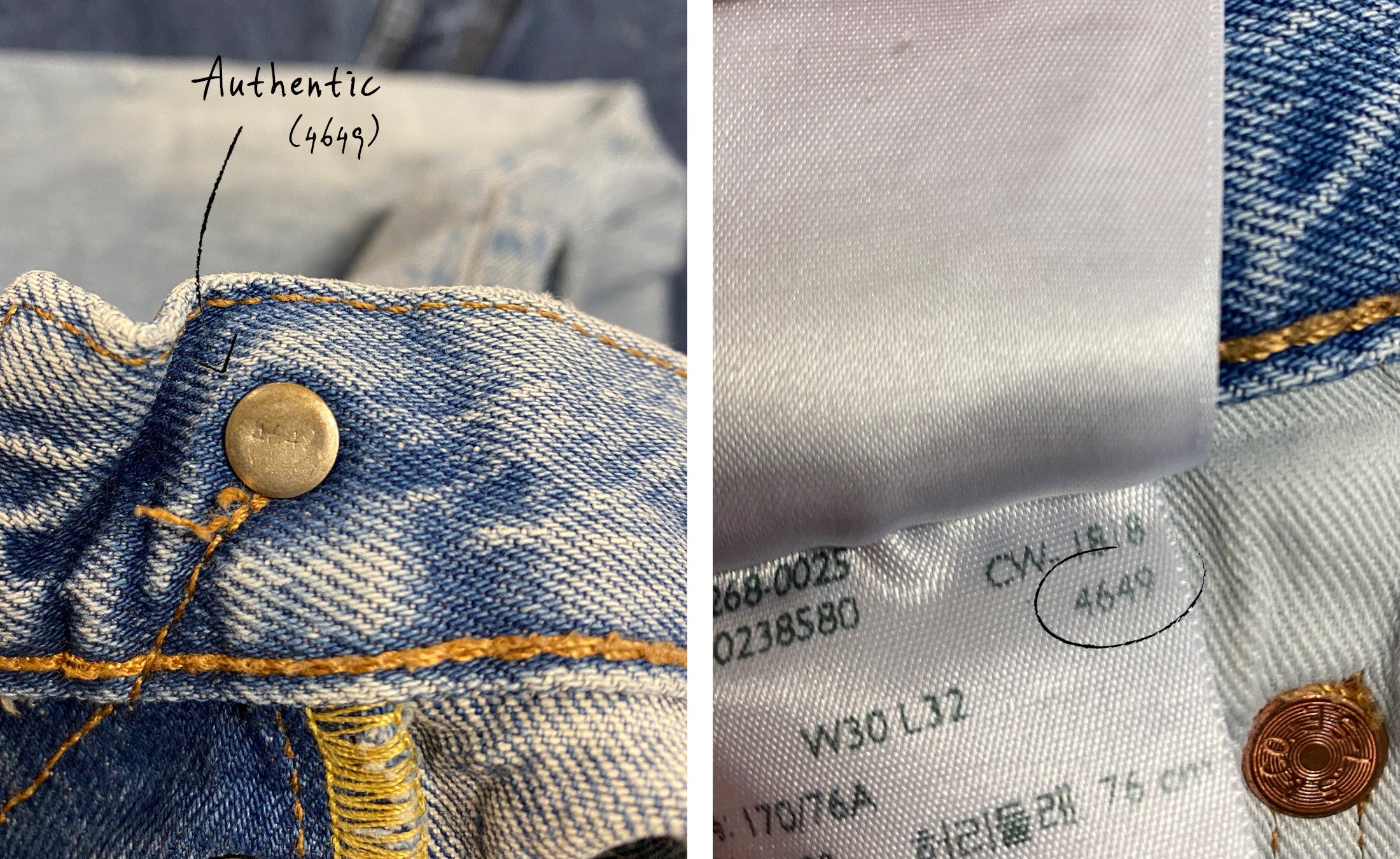 How To Spot Fake Vintage Levi's | Glass Onion