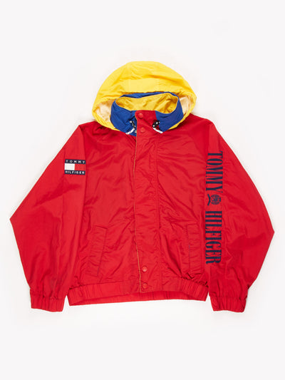 yellow blue red tommy hilfiger jacket