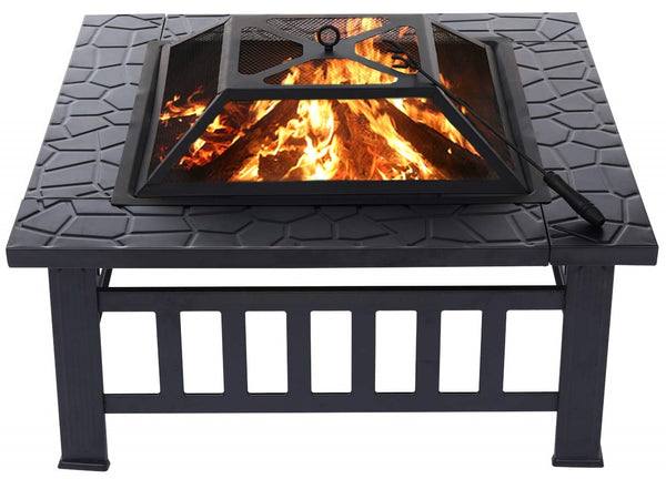 2-in-1 Large Fire Pit (32 Inches) - for outdoor BBQ and Ice Chest to cool the beer !