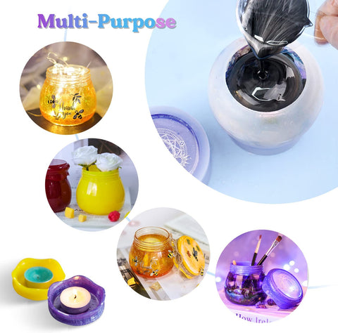 Make this unique resin jar with our premium ResinLid™ Jar Mold ! Perfect gift for your loved ones or you can make the beautiful resin jar just to decorate your space !