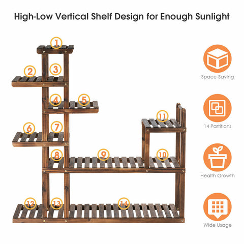 indoor plant stand, plant stands outdoor, multiple tier, flower stand, wood stand, plant stand