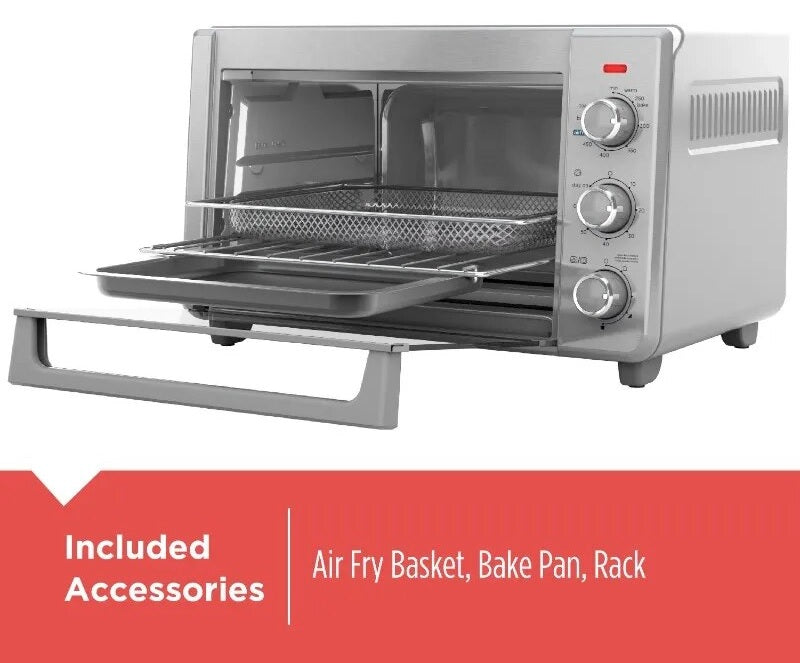 The Air Fry Oven is the perfect addition to your modern kitchen. This advanced toaster oven features an air fry basket, bake fan, and a wide range of accessories for all your cooking needs.