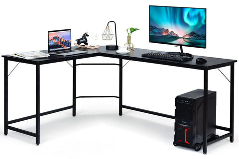 L Shaped Desk Corner Computer Desk Gaming Table Workstation for Home Office Study