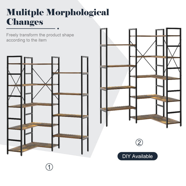 Premium 5-Tier Universal Shelf with 14 Open Shelves