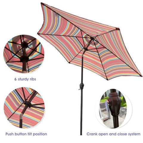 patterned patio umbrella | multi colored patio umbrellas | colorful patio umbrella | rainbow patio umbrellas | multi colored umbrellas