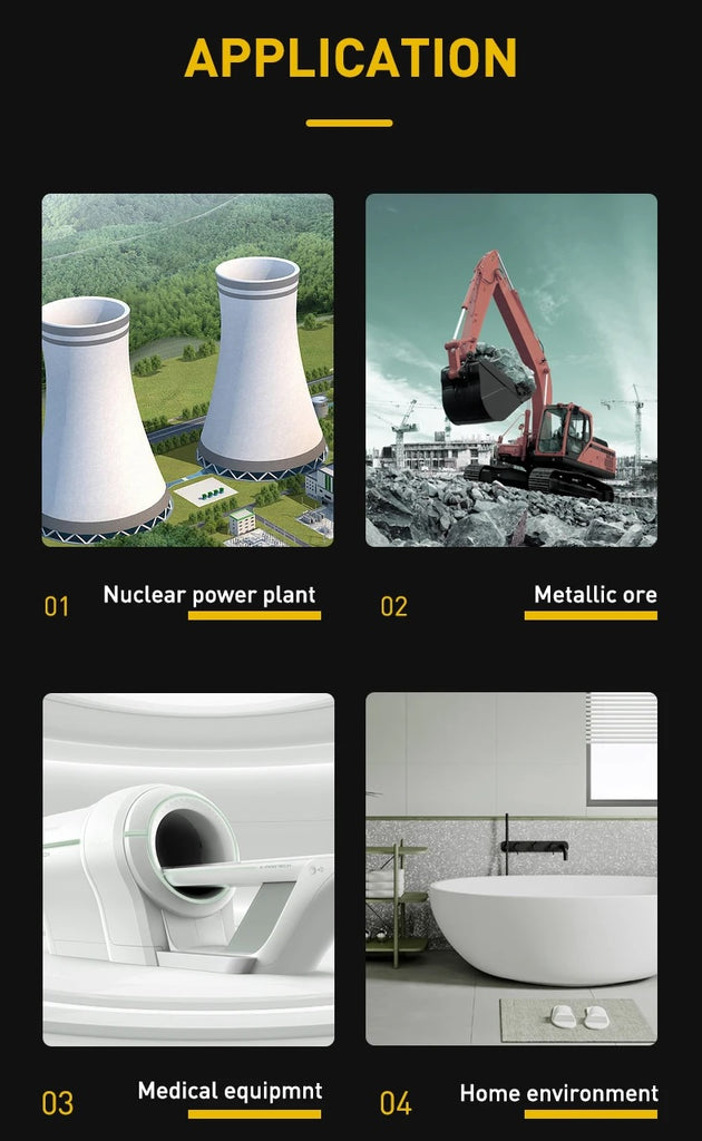 Wide application and usage in various industries with the nuclear radiation detector.