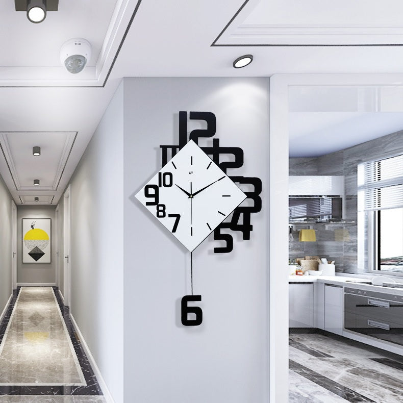 modern wall clock | 30 inch wall clocks | analog wall clock | frameless wall clock | extra large modern wall clock | digital clock with analog display