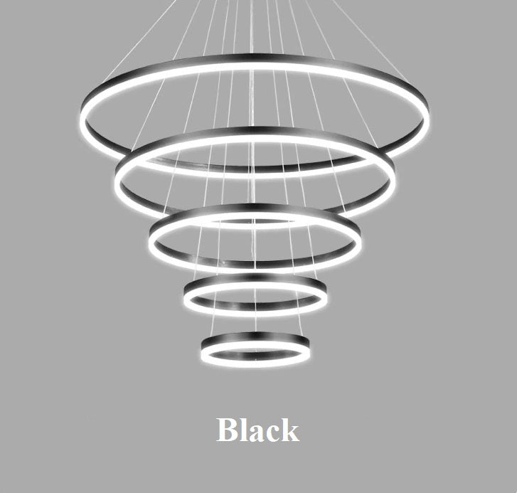 modern black chandelier | ring chandelier | black chandelier for dining room | black chandelier farmhouse | modern ring chandelier | black ring chandelier