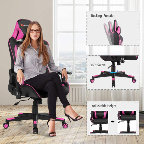 DeusEx™ Gaming Chair - Massage Gaming Chair, Suitable for Gaming, Home Office, You and Your family !
