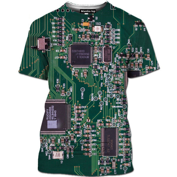 3D Circuit Tee | ASIC | integrated circuit | chip | circuit | T-shirt | tech lovers