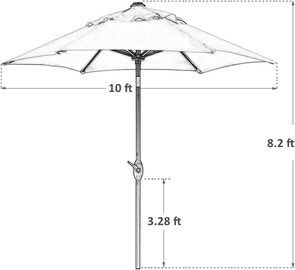 solar umbrella lights | 10-foot patio umbrella with solar lights | string lights for umbrella | umbrella pole light ｜ string lights for patio umbrella ｜ patio umbrella string lights | best umbrella lights ｜ waterproof umbrella lights