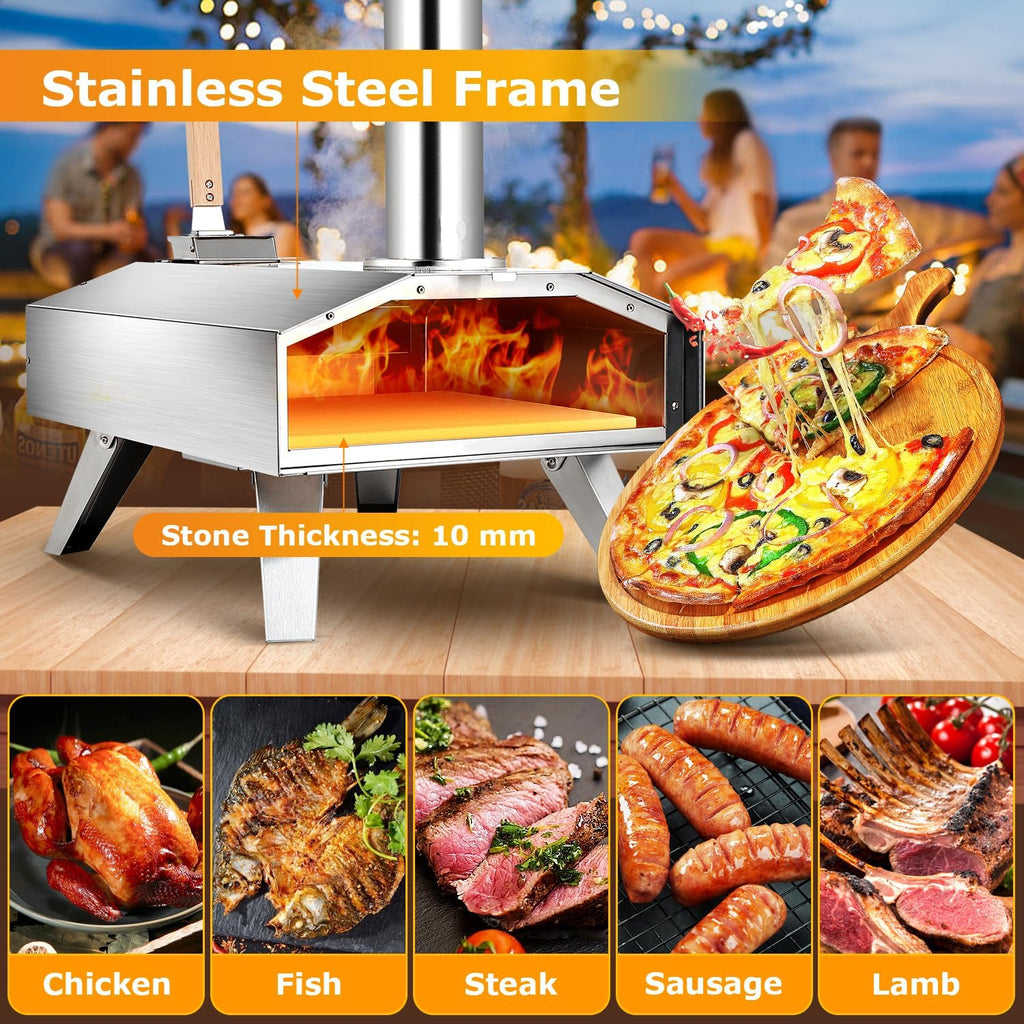 An image of an Outdoor Portable Pizza Oven with delectable experiences on display, creating a culinary celebration.