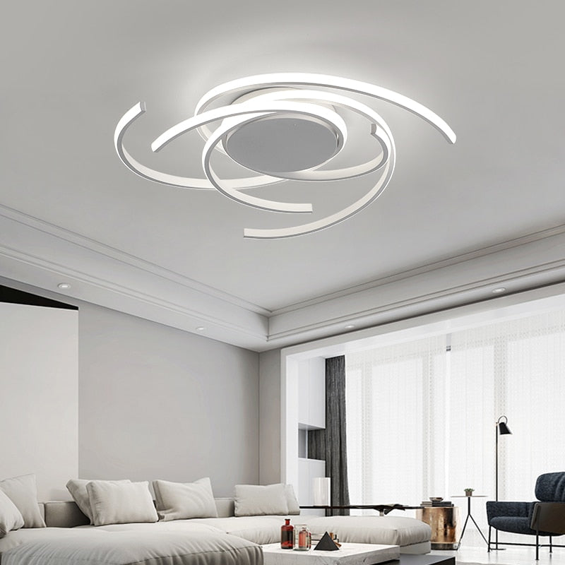 semi flush ceiling lights | modern ceiling lights led | semi flush mount lighting modern | contemporary ceiling light | curved ceiling light