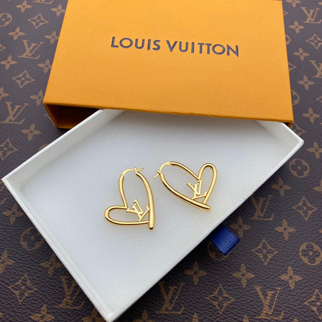 LOUIS VUITTON ESSENTIAL V STUD EARRINGS – Caroline's Fashion Luxuries