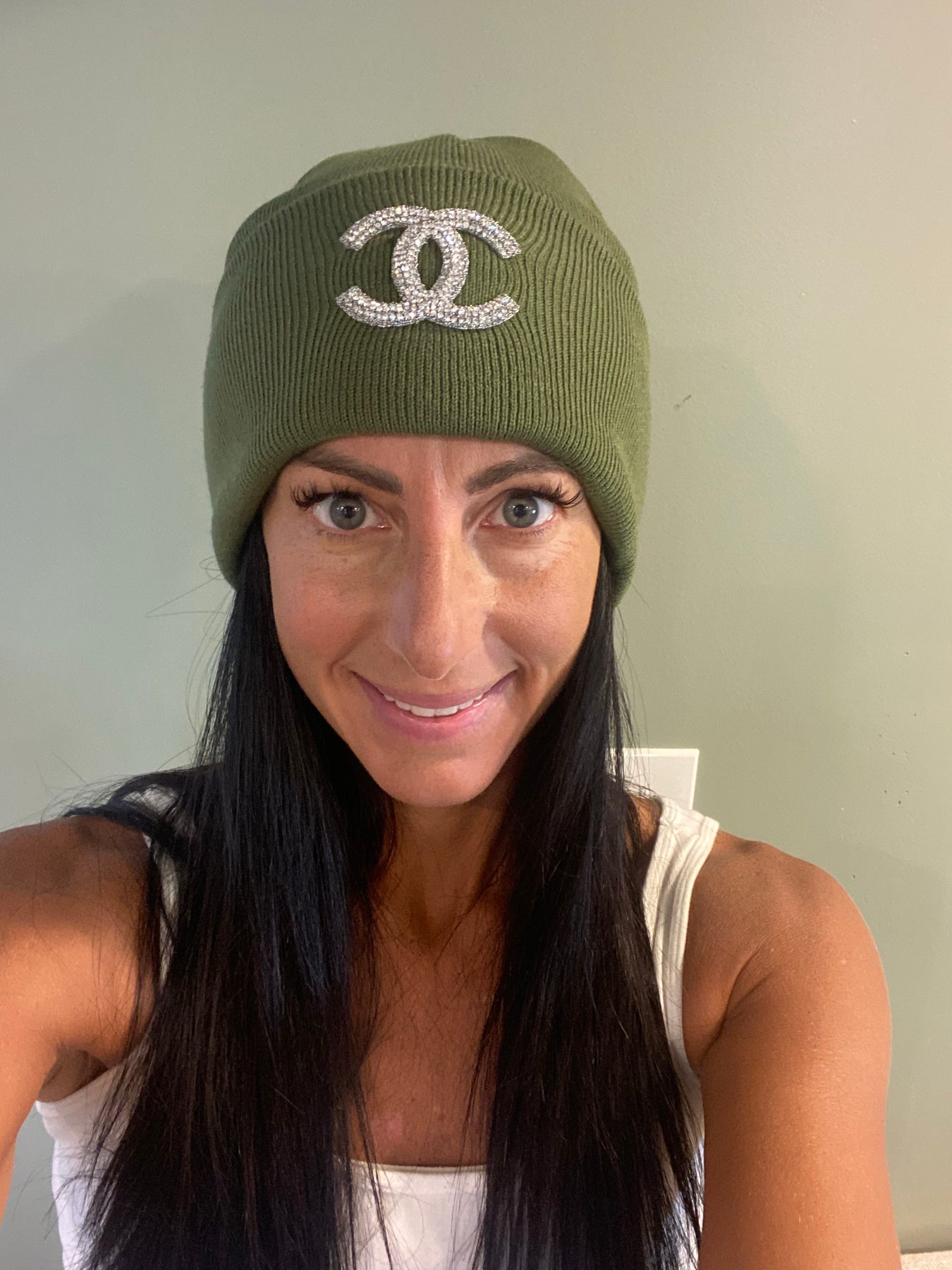 chanel inspired beanie hat