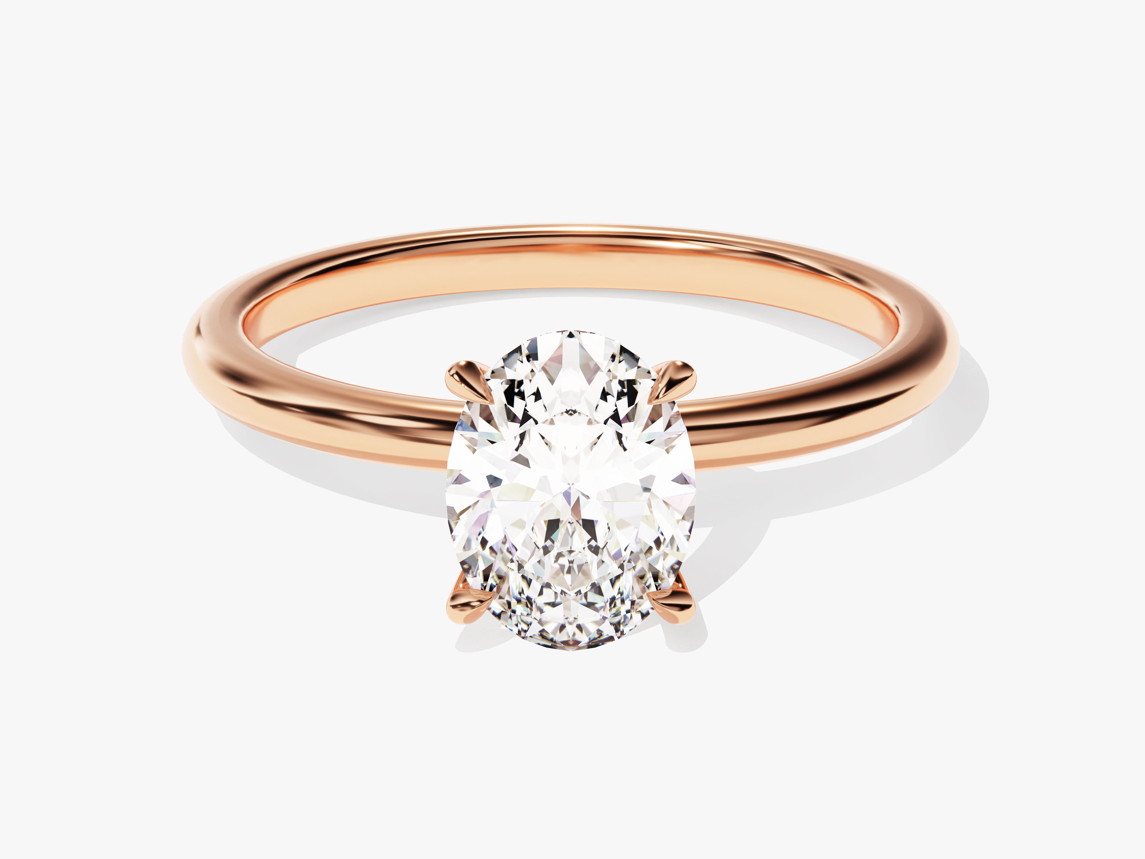 fine elegant jewelry, claw setting 14k, 18k solid gold moissanite engagement ring, custom made, options of white gold, rose gold and platinum, custom rings