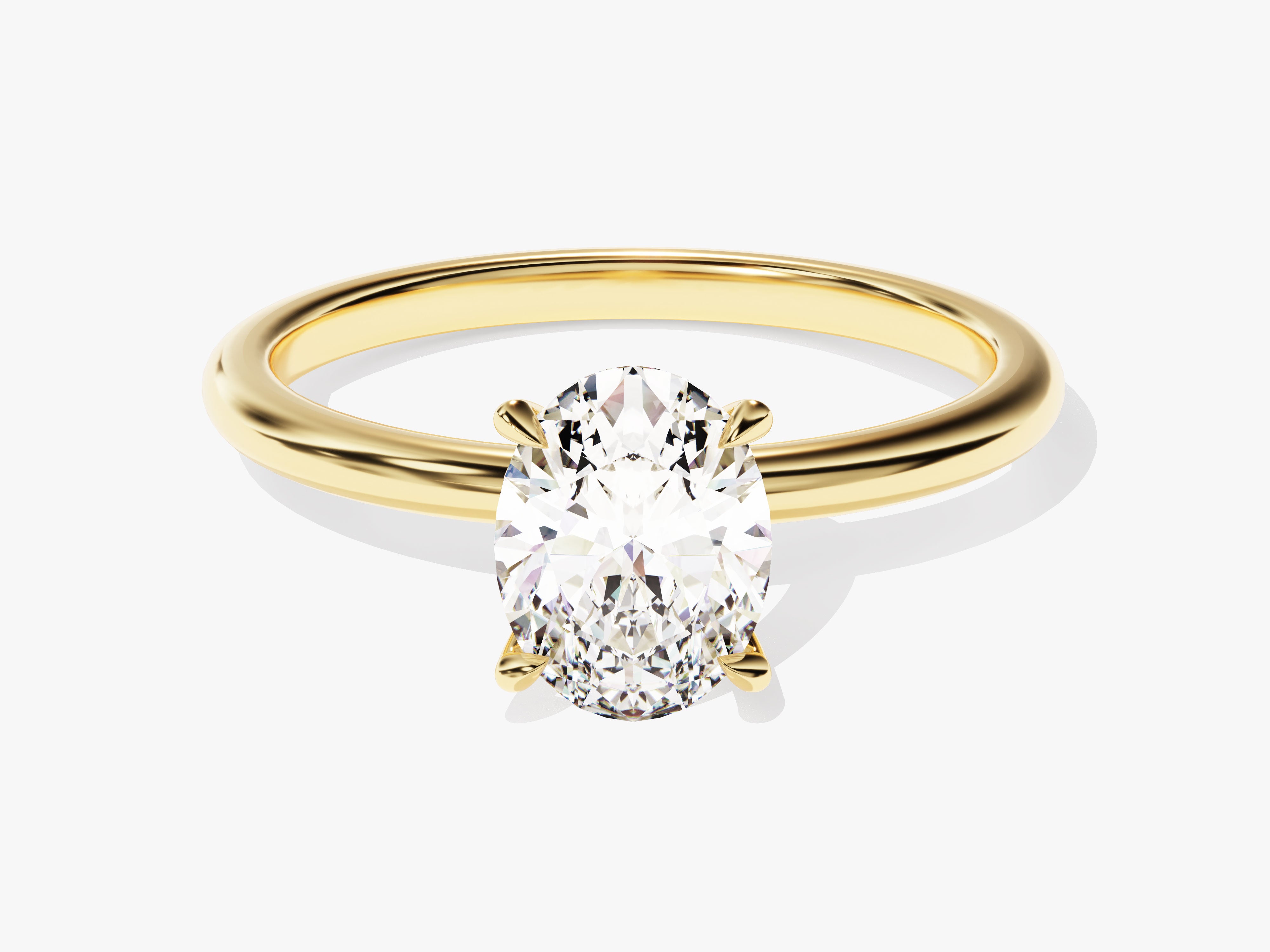 fine elegant jewelry, claw setting 14k, 18k solid gold moissanite engagement ring, custom made, options of white gold, rose gold and platinum, custom rings