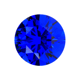 Sapphire round cut birthstone