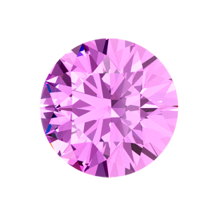 Pink Tourmaline round cut birthstone