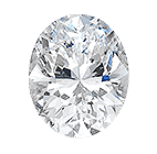 Oval cut diamond stone