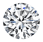 Round cut diamond stone