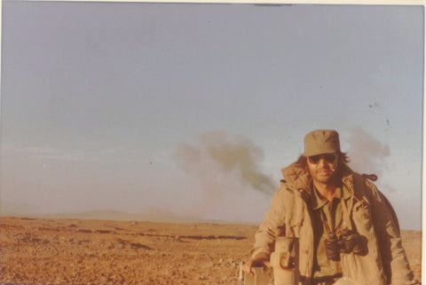 Danny in the Golan Heights during the Yom Kippur War.