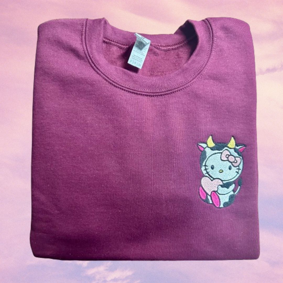 Kitty Moo Crewneck Sweatshirt