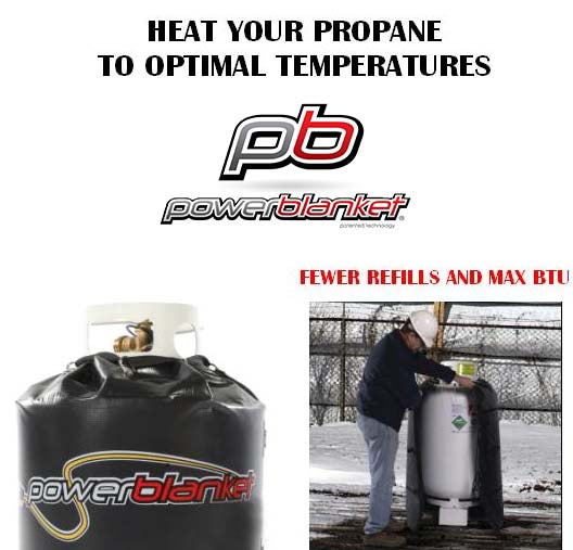 Propane Tank Heated Wrap - GCW40 - HeatAuthority