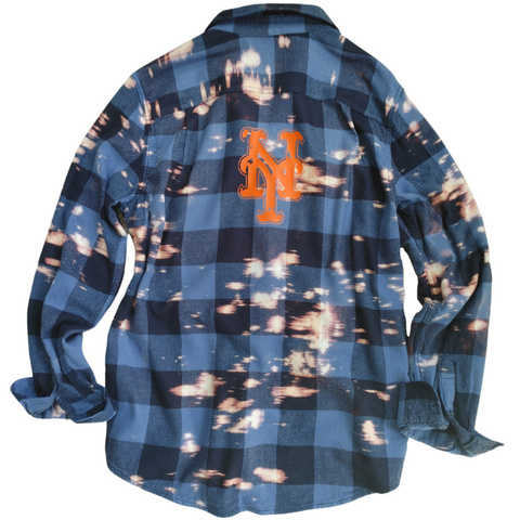 Shop The La Dodgers Bleached Flannel Shirt | Smile & Soul Threads XLarge