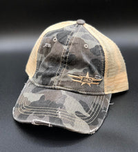 Load image into Gallery viewer, CC Beanie High Ponytail- Gray Camo/Tan
